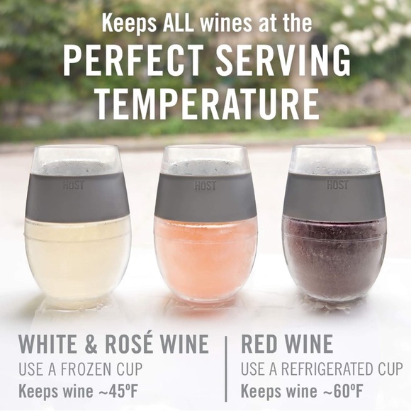 Set of 2 HOST wine freeze cups double wall insulated - Picture 2 of 5